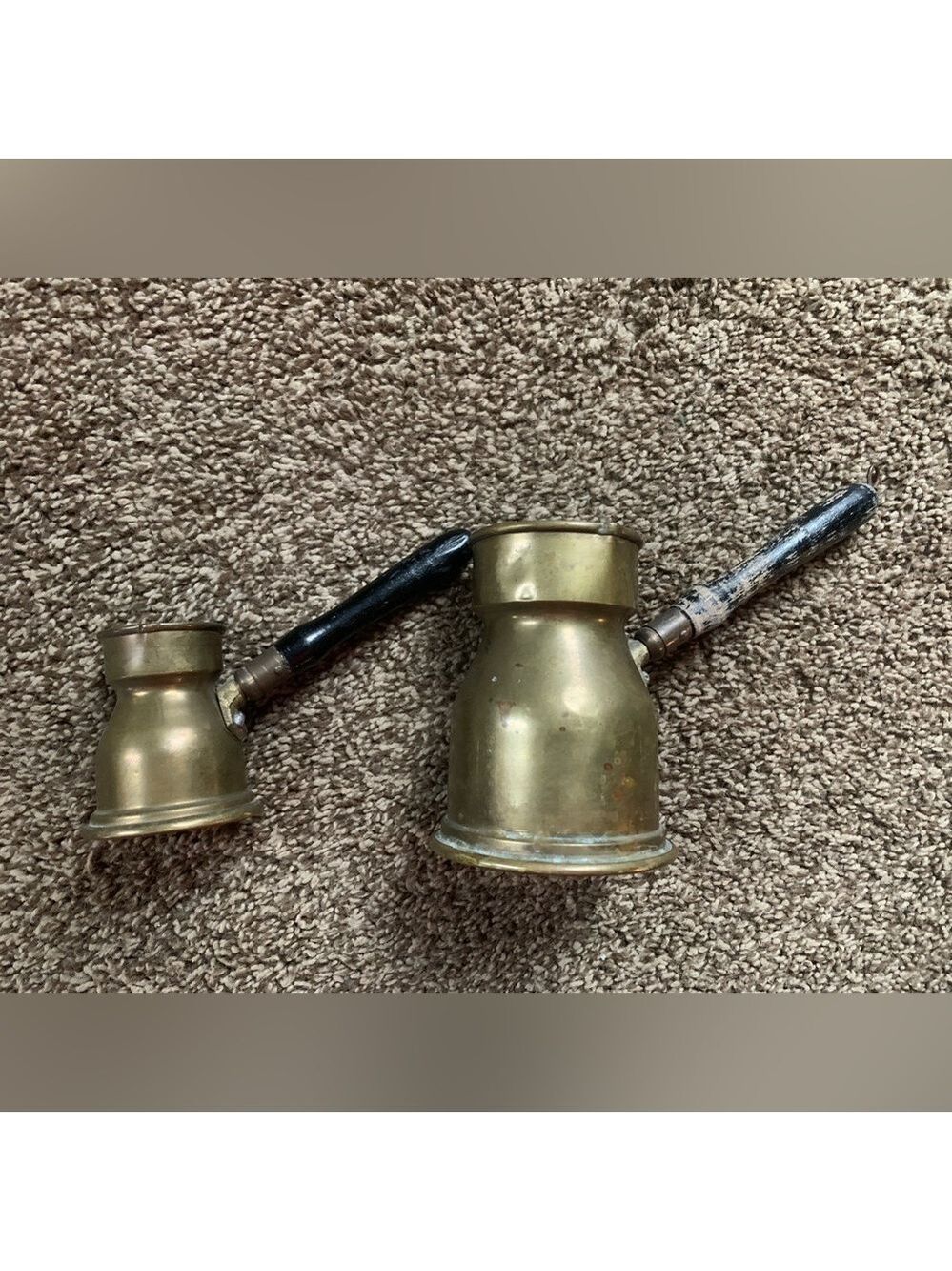 Vintage Brass 20th Century Turkish Coffee Pots